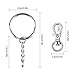 100 pcs Llavero Mosqueton Anillas para Llaveros Anillo de Llavero con Cadenas...