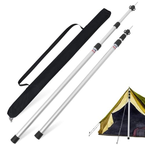 Poteaux télescopiques camping aluminium pour installer votre bâche en plein air