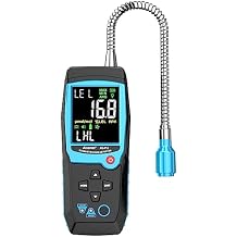 Natural Gas Detector with Gas Concentration Display Locating The Source of Propane, Natural Gas, and Combustible Gas Leak for Home and RV Include Battery x3