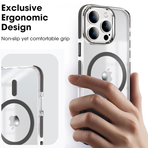 Image of MINTZZ ️ for iPhone 16 Pro Max Case, Compatible with MagSafe, Military-Grade Protection, Yellowing Resistant, Scratch-Resistant TPU Back, Magnetic Phone Case for iPhone 16 Pro Max Black
