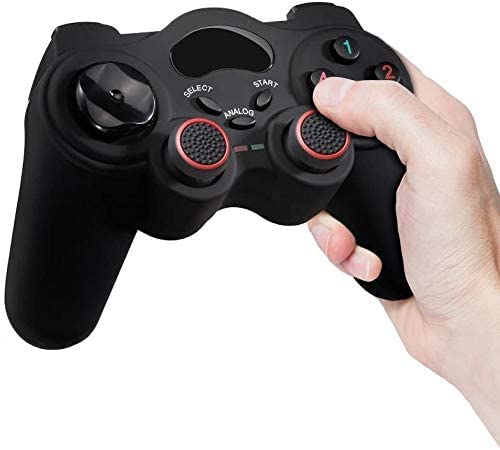 Image of Tobo Silicone Grips Cap Thumb Stick Joystick Grips Compatible with PS4, PS3, Xbox 360, Xbox One Controller.[2 Pair / 4 Pcs] (Black&Red)(TD-321GA)