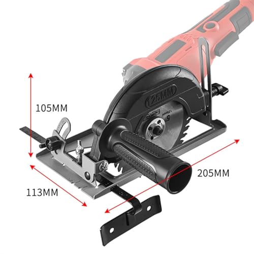 Convertidor de amoladora angular a máquina cortadora de disco madera con llave de soporte 3