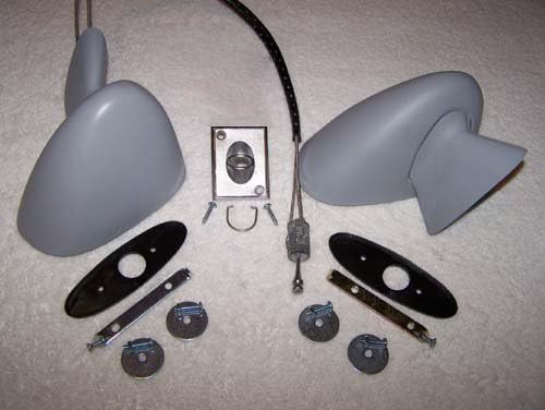 OEM 70-72 Chevelle, Malibu, Monte Carlo Sport Bullet Mirrors. (Reconditioned)
