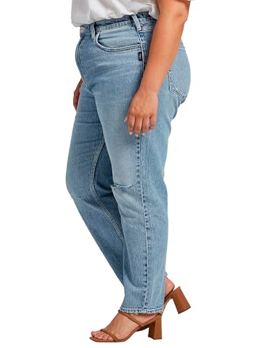 Silver Jeans Co. Women's Plus Size Highly Desirable High Rise Straight Leg Jeans2