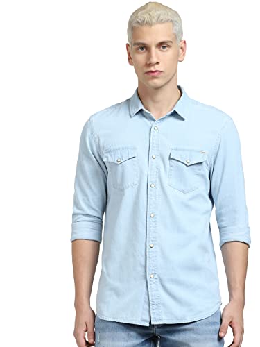 Image of Jack & Jones Men's Slim Fit Casual Cotton Shirt