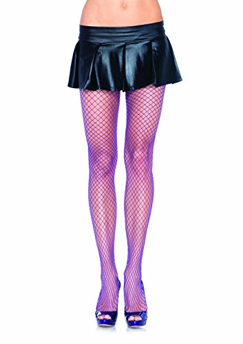 Spandex Industrial Net Pantyhose Adult Hosiery Purple - One Size