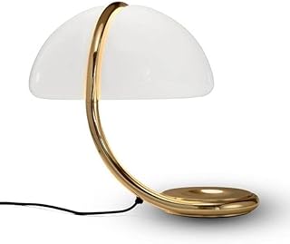 Martinelli 1965 - Lámpara de mesa E27, 12 W, color dorado, diseño de helio Martinelli