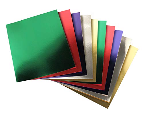 Hygloss Products Metallic Foil Board-10 Sheets 8.5'x11', 2 Each of 5 Assorted Colors