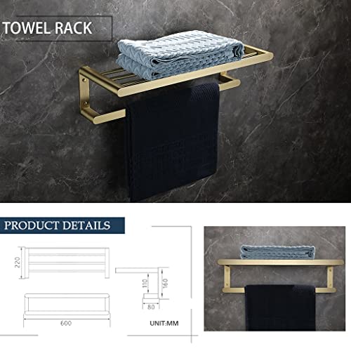 Barre à serviettes murale pour optimiser le rangement des draps de bain - 3
