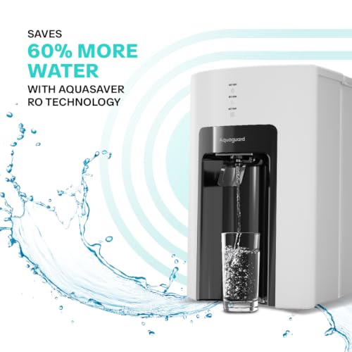 Image of Aquaguard Sure Champ Steel ROUV SS AS 1X Water Purifier | Saves 60% More Water | UV E-Boiling | Nanopore Long-Life Filters | Works with All Water Sources