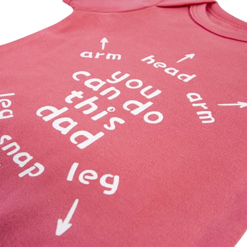 "You Can Do This Dad Funny Baby Onesie | New Dad Gift 0-18M Humorous Cotton Bodysuit2