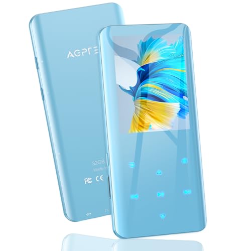AGPTEK MP3v[[ Bluetooth5.2 mp3vC[ 3DȖ 32GB yv[[ Xs[J[ HIFI 2.4C` fW^I[fBIv[[ ^ FMWI _CNg^ ő128GB܂Ŋg\ 