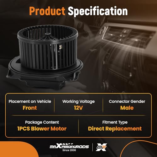 Image of maXpeedingrods HVAC Heater Blower Motor w /Wheel for Freightliner FL50 Volvo VT VHD VN 06-10 203368