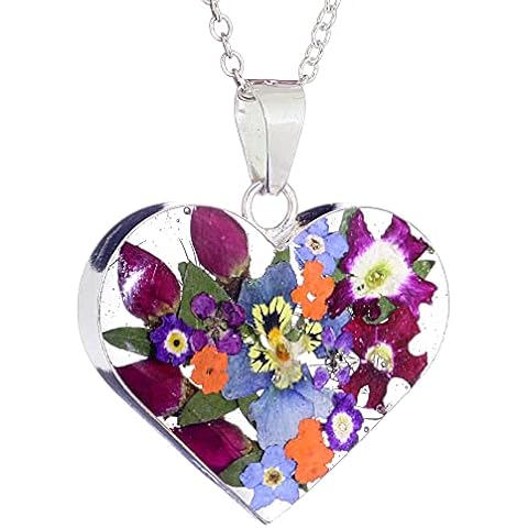 Natural Flower Jewellery Sterling Silver Pendant Cover