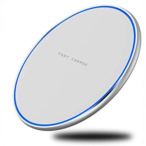 15W Wireless Charger Fast Charging Pad Slim for Galaxy Note 20, Ultra - Quick Charge White Compatible with Samsung Galaxy Note 20, Note 20 Ultra