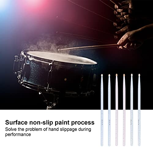 5A Baquetas, baquetas antideslizantes 6 unidades para amantes de música