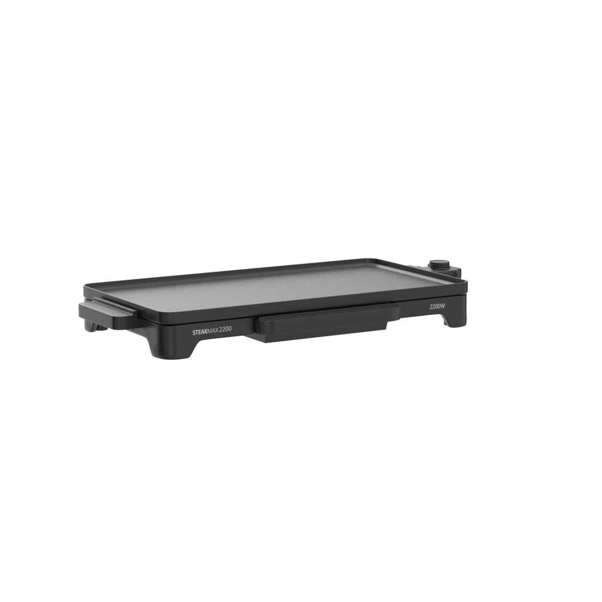 Taurus Steakmax 2200 - Plancha électrique 2200W, Plaque 49x27cm, Revêtement antiadhésif, Nettoyage facile, Température réglable, Bac de récupération de graisse, Sans PFOA