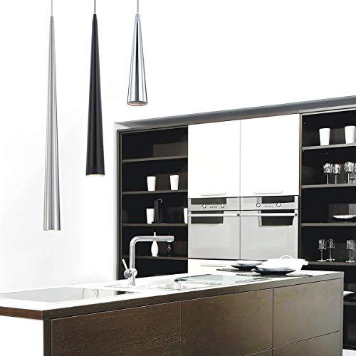 Eurofase 20445-034 Sliver Medium 1-Light Pendant, Black #TOP1