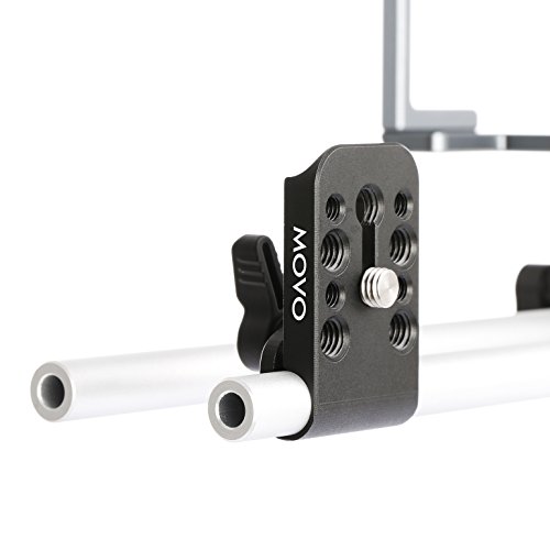 Movo Cab1000 15Mm Modular Rod Clamp Adapter - Mounts Cameras, Monitors, Recorders To Rigs With Multiple 1/4" And 3/8" Male/Female Mounting Threads #TOP5