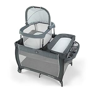 Graco Pack ‘n Play Day2Dream Travel Bassinet Playard Features Portable Bassinet Diaper Changer and More, Alaska