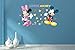 Kibi 4PCS Pegatinas Infantiles Pared Minnie Pegatinas Decorativas Pared mickey Mouse Stickers Pared Mickey Dormitorio Calcomanias para Niños Pared Calcomanias Mickey XXL