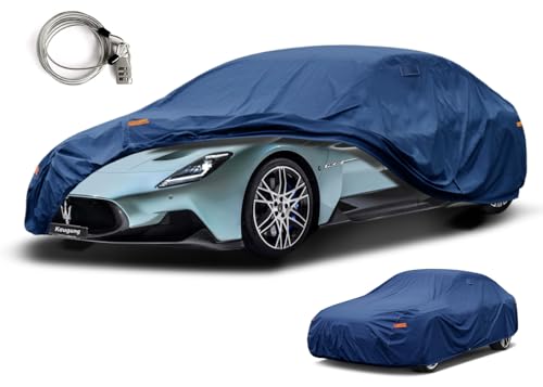 Image of Kaugung Heavy Duty Car Cover Custom Fit Maserati MC20 /MC20 Cielo (2020-2025), Waterproof All Weather Resistant Outdoor Rain Dust Snow Protection with Anti-Theft Lock. (USA Warehouse, Within 3-7 Days)