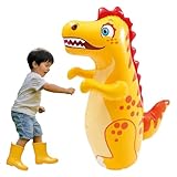 OTIMORA 動物 サンドバッグ ボクシング おきあがりこぼし 倒れない おもちゃ 子供 ストレス解消 気分転換 運動玩具 屋内/屋外 自立型 恐竜 90cm ギフト 黄