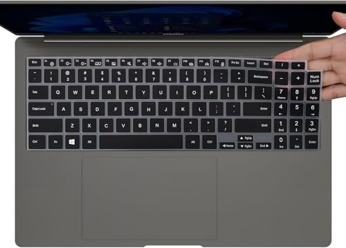 Image of Oaky Keyboard Skin Cover for Samsung Galaxy Book 5 Pro /Galaxy Book 5 360 16 inch | Samsung Galaxy Book 4 /3 Pro | Galaxy Book 4 /3 Ultra Keyboard Protector - Silicon Black