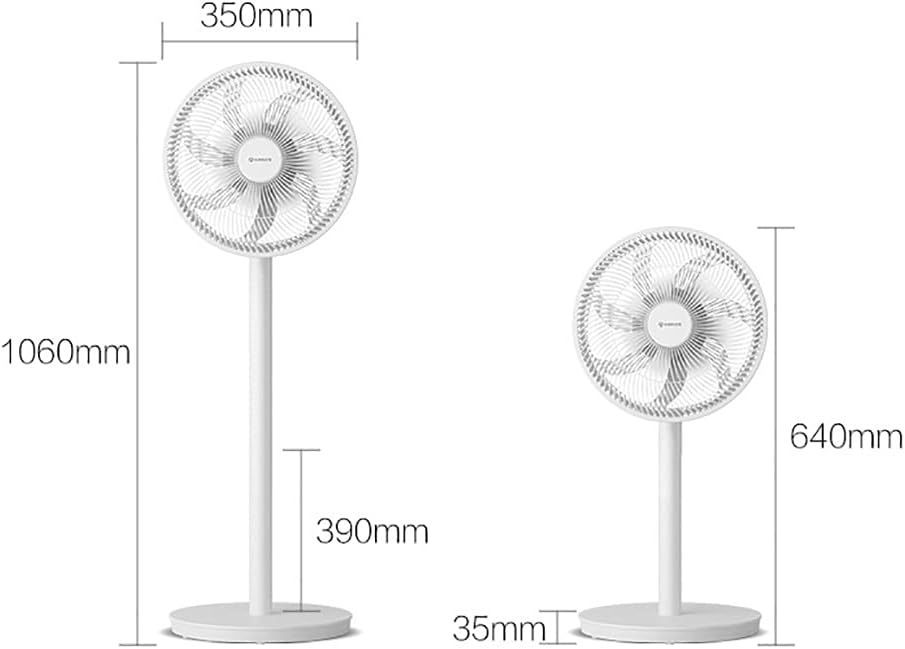 Standing Pedestal Fan Automatic Oscillation Adjustable Height Tilt Pedestal Knob Control 3 Speed Setting for Home Office