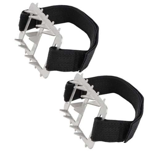 VALICLUD 1 Par Crampones de Acero Inoxidable slipstops Botas Calzado Gel Cadenas dispensador crampones para Senderismo Tacos de Nieve cubrezapatos Antideslizante crampones de Hielo
