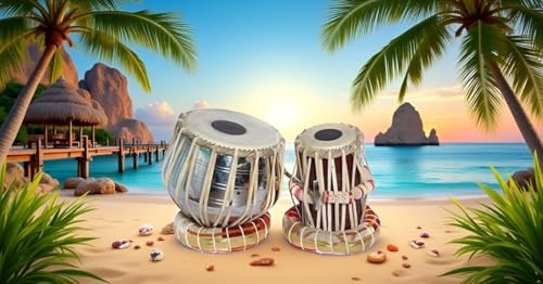 Image of IRON Tabla Set Indian Musical Instrument Bayan Tabla, Dayan Tabla For Beginners & Students