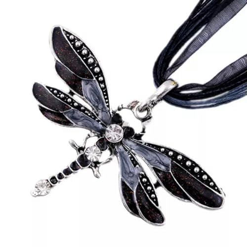 Pendentif libellule argent 925 collier femme tendance idéal pour un mariage ou une soirée chic