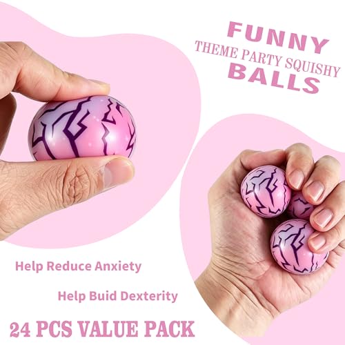 24Pcs Squishy Balls for Kpop Music Birthday Party Favors Decorations Supplies,Squeeze Toys for Goodie Bags Pinata Stuffers, Party Games, Rewards Carnival Prizes — view 4