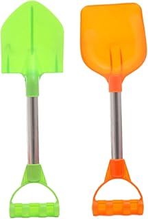 CLISPEED 2 Pçs Pás De Areia Para Crianças Brinquedos De Ferramentas Para Crianças Pá De Areia Para Crianças Brinquedos De Praia Pá De Areia Para Crianças Brinquedos De Areia De Aço