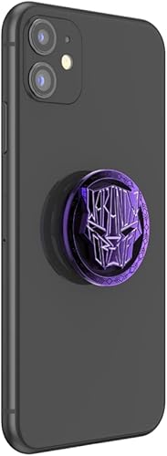 Miniatura 4 de PopSockets Agarre para teléfono con soporte expansible, Marvel - Esmalte Wakanda Forever