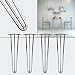 Produktbild Tischbeine Hairpin Legs Tischgestell 4er Set Tischkufen Haarnadelbeine stahl 60cm
