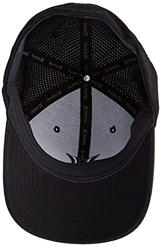 Hurley Men’s Hat – Phantom Flexfit Fitted Baseball Cap, Size Small-Medium, Black #TOP2