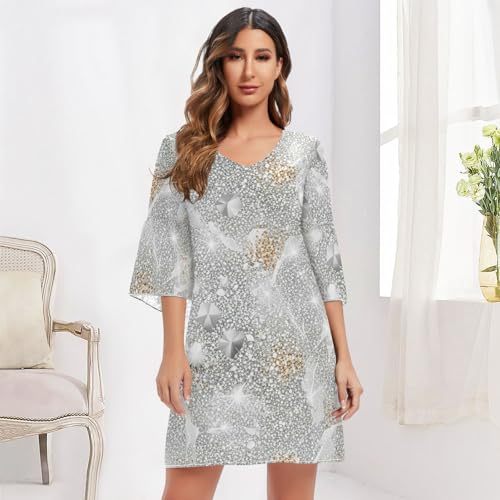 Robe d'été à manches 3/4 idéale pour vos soirées en terrasse et vacances - 6