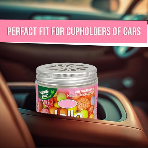 Image of Car Air Freshener Gel | Long-Lasting, Odor Eliminator for Vehicles | Compact & Leak-Proof, Auto Interior Freshener for Car, Truck, SUV (Bubble Gum Scent, 220gm)