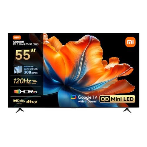 XIAOMI TV S Mini LED 55 Zoll (140 cm), QLED Mini LED TV, 4K UHD, HDR10+