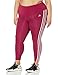 adidas Women's Plus Size Designed 2 Move High-Rise 3-Stripes 7/8 Sport Tights, Legacy Burgundy/White, 2X