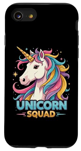 Carcasa para iPhone SE (2020) / 7 / 8 Unicorn Squad Rainbow Cute Girls Birthday Party