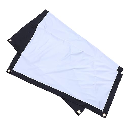 Pantalla de proyector para exterior e interior NUOBESTY de tela plegable con ganchos de colgar