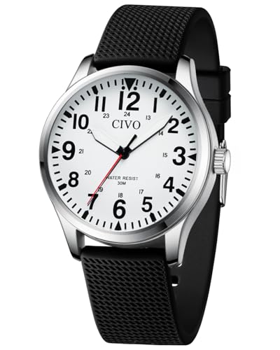 CIVO Nurse Watch for Women Men: Nursing Watch with Second Hand Easy to Read