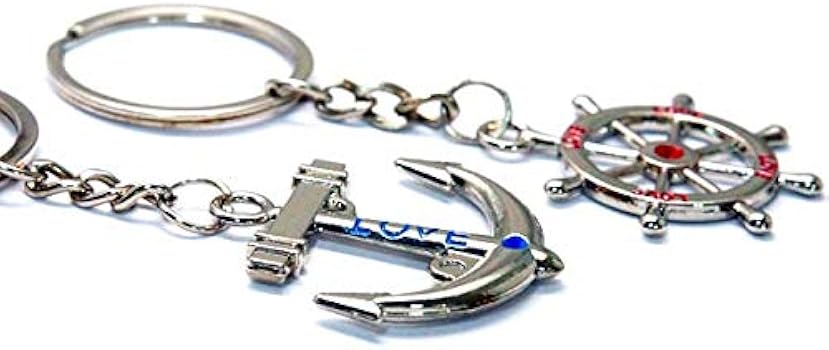 Amazon.co.jp: マリン ペアキーホルダー 舵 アンカー 錨 Amazon.co.jp: マリン ペアキーホルダー 舵 アンカー 錨