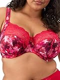 Elomi Damen Women's Morgan Banded Bra: Comfort & Support. Three-Section Cup, Side Frame, Stretch Lace. Dd+ Bras BH mit voller Abdeckung, Berry Crush, 85G