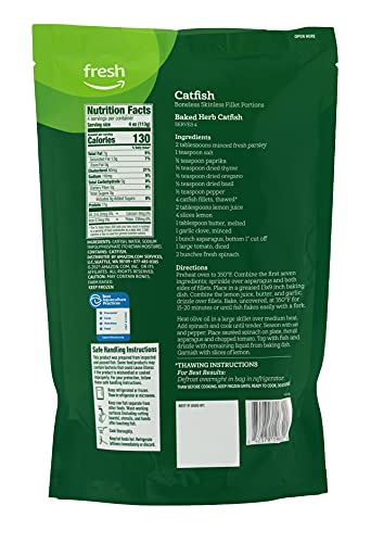Fresh SUVELAM Amazon Fresh Brand, Catfish Boneless Skinless Fillet Portions thumb #1