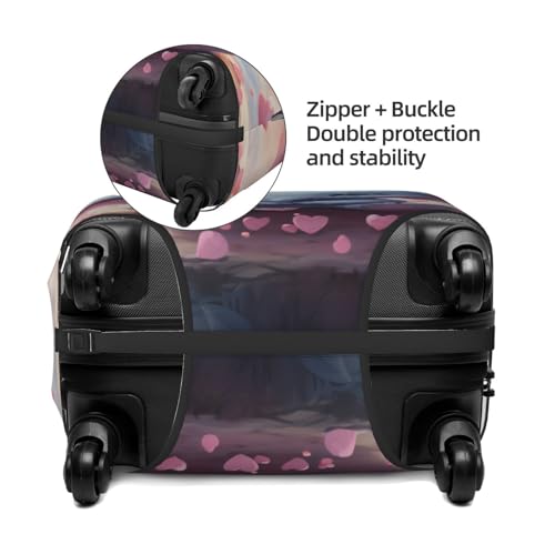 Beautiful Elephant Travel Luggage Cover for Suitcase Anti-Scratch Fashion Suitcase Protector Washable Elastic Baggage Covers Fits 18-21 Inch Luggage for Travel Beach Holiday4