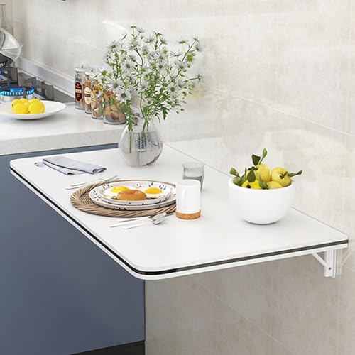 Table murale pliable avec système rabattable sécurisé 80x30cm