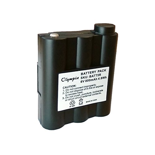 Battery for Midland BATT5R BATT-5R NiMH 6V